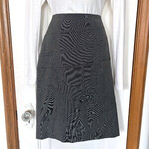 Tribal Grey Pencil Skirt | Asymmetrical Stitching | Business Casual Bottom